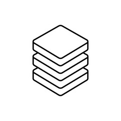 Database line icon vector design