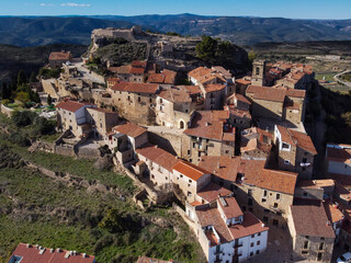 Fototapeta premium Culla village, the most beautiful villages in Spain, Alto Maestrazgo region, province of Castellón, Valencian Community, Spain
