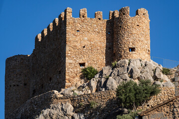 Fototapeta premium Alcalatén Castle, 10th and 13th centuries, municipality of Alcora, Castellón, Valencian Community, Spain