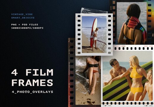 Filmstrip Frames Mockup