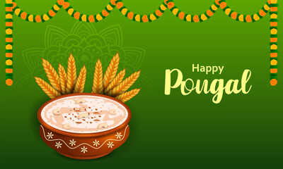 Happy Pongal holiday religious festival celebration background