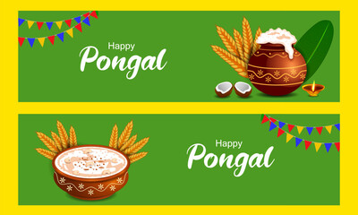 Happy Pongal holiday religious festival celebration background