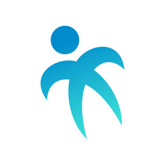 Abstract people icon vector illustration