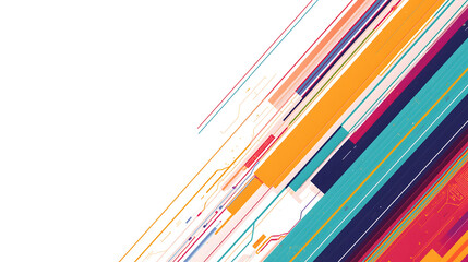 abstract background with colorful pencils