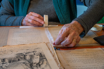 restoring old valuable paper