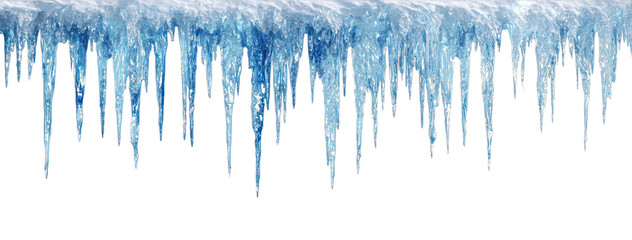 PNG Icicles hanging frozen winter decoration.