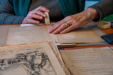 restoring old valuable paper