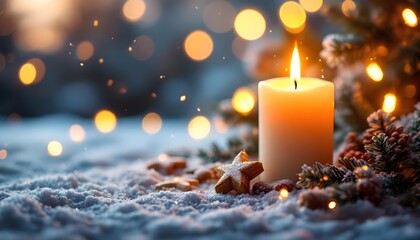 Cozy Warm Christmas Lights Background
