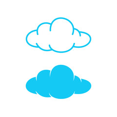 Set of cloud icon vector illustration