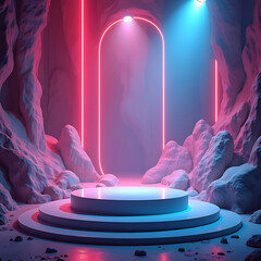 Futuristic Cinematic Product Podium