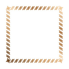 Square Vintage frame. Calligraphic design elements.