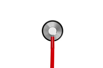 Stethoscope on white background for medical use, isolated, PNG