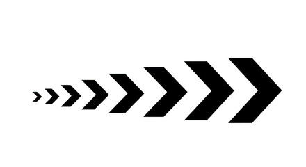 Abstract black geometric shape isolated on transparent background