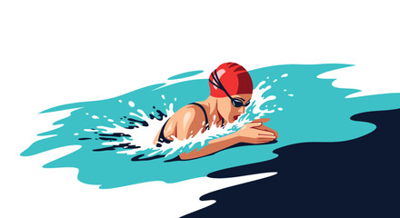Breaststroke swimmer in action illustrating athleticism and water sports motivation
