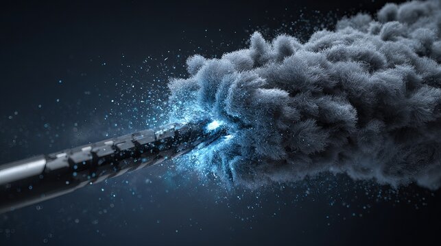 Cutting-edge technology unleashing innovation with a burst of energy and futuristic design, perfect for science, technology, or creative concepts in the digital world