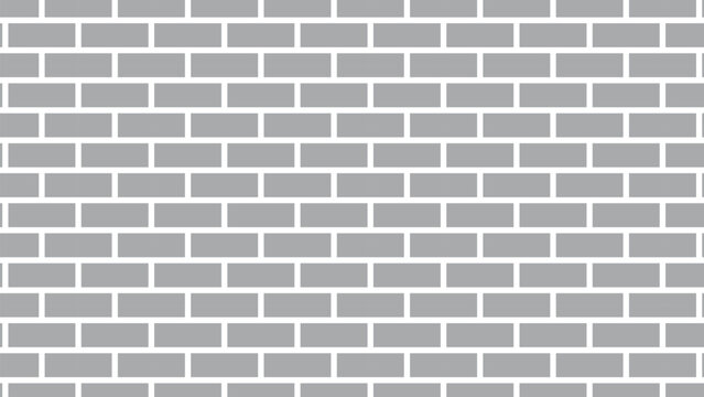 Gray brick wall texture background for interior or exterior design backdrop.