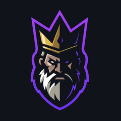King mascot Logo