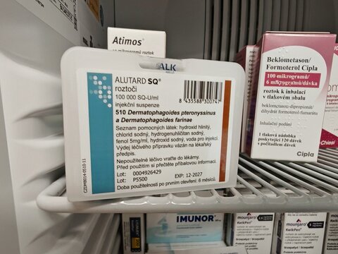 Prague,Czech Republic-May 6 2025: ALUTARD is an allergen immunotherapy used to treat allergic conditions by gradually desensitizing the immune system to specific allergens