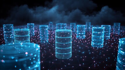 Explore the future with this stunning network of interconnected data, showcasing innovation and seamless connectivity for a dynamic digital experience
