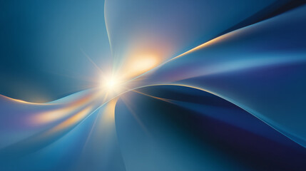 Niebiesko-złota flara na jednolitym tle