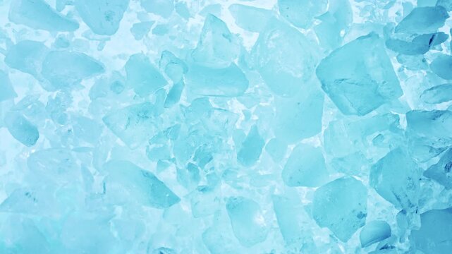Super Slow Motion of Exploding Ice Shards . Filmed on High Speed Cinema Camera at 1000 FPS