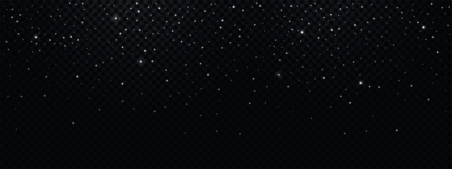 Night png background with starry sky.