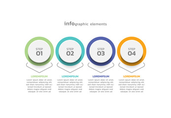 Vector infographic business template colorful design