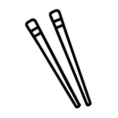 Obraz premium chopsticks icon