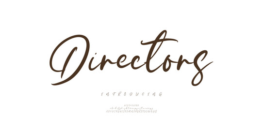 Abstract minimalist sans serif technology, electronic, digital, music, movie, creative logos fonts. vector illustration