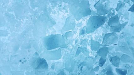 Super Slow Motion of Exploding Ice Shards , Close-up