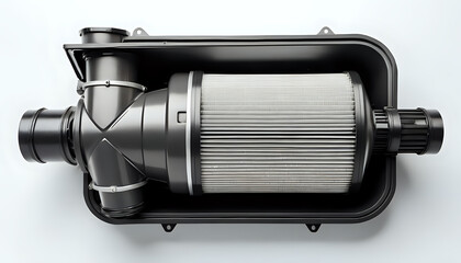 Air intake system with a large filter element