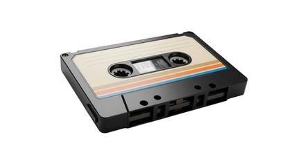 Fototapeta premium Cassette tape isolated on transparent background