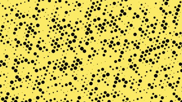 Retro halftone pattern yellow background. Retro comic halftone animation background