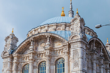 View of the Ortaköy Mosque. Close-up.