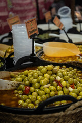 Marinated Green Olives at Spanish Market