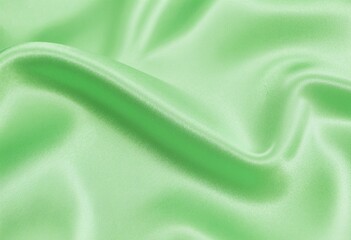 Fototapeta premium Light green silk texture