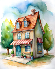 Whimsical Coffee And Bakery Storefront