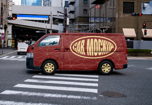 Small Cargo Vehicle Mockup