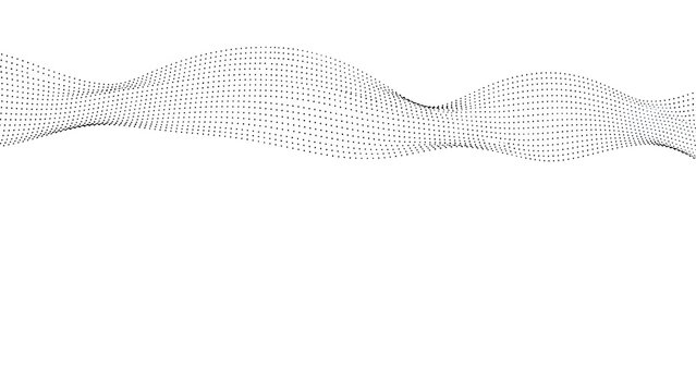 Abstract Digital Wave of Dots on White Background perfect for website banner, presentation background, tech blog header, app interface, desktop wallpaper,