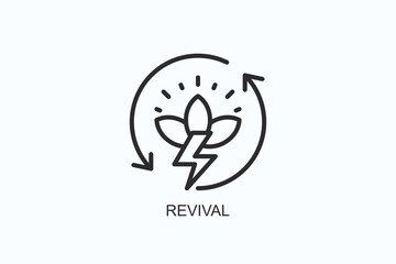 Revival Icon Or Logo Isolated Vector Illustration