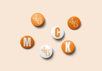 6 Badge Set Mockups