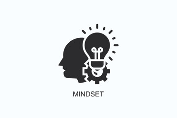 Mindset Icon Or Logo Isolated Vector Illustration