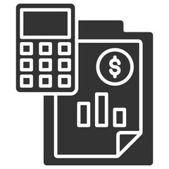 Accounting Glyph Icon