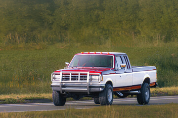 Big diesel pickup equipped for practical use © AlexGo