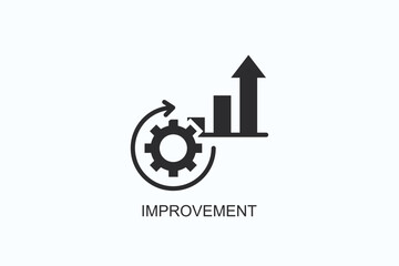Improvement Icon Or Logo Isolated Vector Illustration