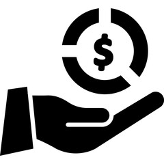 Business Glyph Icon – Corporate, Professional & Enterprise Symbol