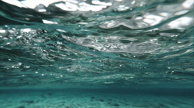 Moving deep water background with flowing waves, smooth texture, natural motion, blue aquatic surface and dynamic fluid pattern creating a calm and immersive ocean atmosphere for abstract design