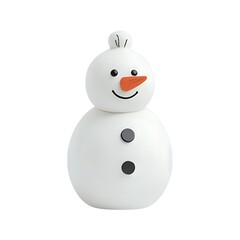3D snowman icon