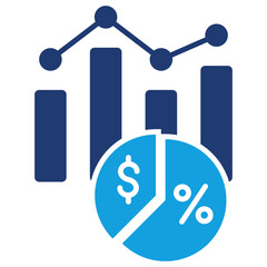 Dividen Flat Blue Icon