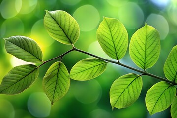 green leaves background
